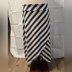 Striped Navy and White Athleta Skirt